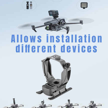 WTSUNFI Mavic 3 nolaišanās mehānisms ar nolaišanās mehānismu, paredzēts DJI Mavic 3 (nolaišanās mehānisms), ziedu (gredzenu) piegāde/makšķerēšana ar dronu/dūnu piegāde ballītēm/meklēšana un glābšana/bezkontakta medicīnisko priekšmetu piegāde