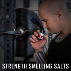 Strength Shop smaržojošie sāļi, kas izgatavoti no īpaši stipra amonjaka, 1 x 50 ml, smaržojošs sāls ārkārtējai koncentrēšanās spējai un modrībai, ideāli piemēroti kā amonjaka smaržojoša ampula sporta zālei, spēka treniņiem, pauerliftingam u.c.