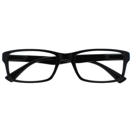 The Reading Glasses Company Black Readers Designer Style Vīriešiem Sievietēm UVR092BK +1.00