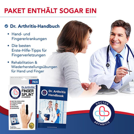 Dr. artrīta ārsta izstrādāta pirkstu ortoze, pirkstu šina mazajam pirkstiņam/vidējam pirkstam/rādītājpirkstam, pirkstu aizsardzība traumu gadījumā ar ortozēm un šinām, melna, S/M, viens izmērs