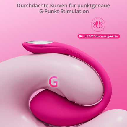 LOVENSE Lush 4 - Tālvadības G-punkta vibrators ar LED gaismu sievietēm, ūdensizturīgs, vadība ar lietotni