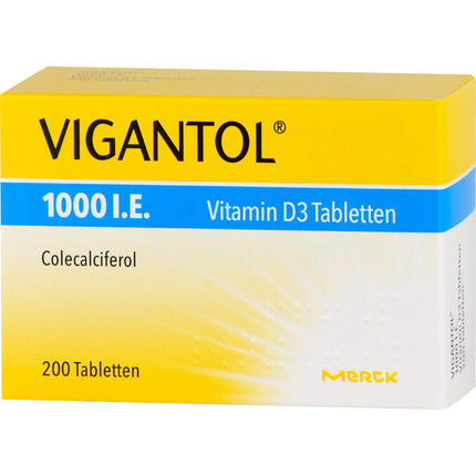 Vigantol 1000 SV D3 vitamīna tabletes, 200 gab.