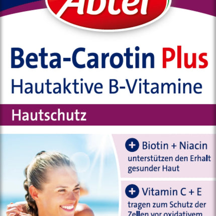 Abtei Beta-Carotene Plus – Veselīgas ādas uzturēšanai – Bez glutēna, bez laktozes – Lielapjoma iepakojums – 150 kapsulas 5 mēnešiem