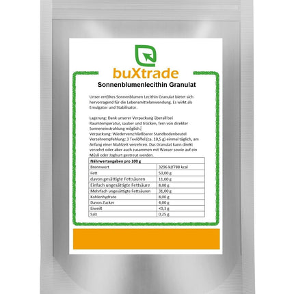 1 kg saulespuķu lecitīna granulu | E322 | Atbrīvots no eļļas | Dabīga izcelsme |