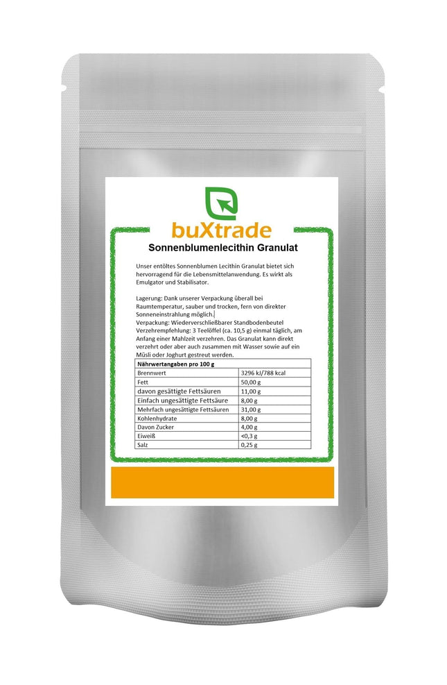 1 kg saulespuķu lecitīna granulu | E322 | Atbrīvots no eļļas | Dabīga izcelsme |