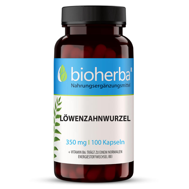Pieneņu sakne 350 mg 100 kapsulas, augstas kvalitātes komplekss ar B6 vitamīnu aknu veselības atbalstam no BIOHERBA