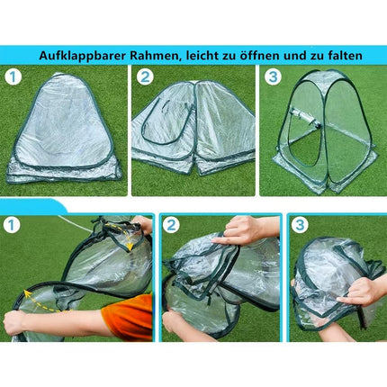 Morricho uznirstošā siltumnīca, maza ziemošanas telts augu aizsardzībai pret salu, iekštelpu siltumnīca, mini siltumnīca, augu telts ziemošanai (70 x 70 x 80 cm)