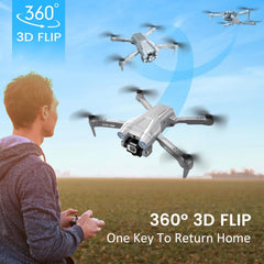 OKYUK i3 PRO drons ar 4k kameru, 50 minūšu lidojuma laiku, svaru zem 139 g, 200 m FPV pārraidi, bezkontaktu motoru. Sekojiet man/atgriešanās/fotografēšana/video, tālvadības kvadrokopters iesācējiem, pieaugušajiem (pelēks)