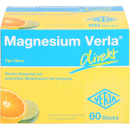 Verla-Pharm Arzneimittel GmbH &amp; Co. KG Magnesium Verla Direct Citrus Direct granulas, 60 paciņas