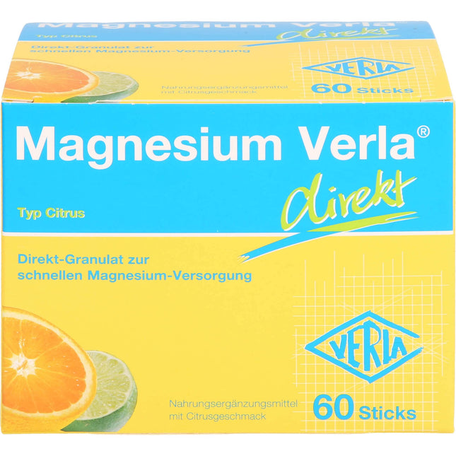 Verla-Pharm Arzneimittel GmbH &amp; Co. KG Magnesium Verla Direct Citrus Direct granulas, 60 paciņas