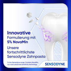 Sensodyne Clinical REPAIR, zobu pasta jutīgiem zobiem ar 5% NovaMin, ilgstošai atvieglošanai, 75 ml