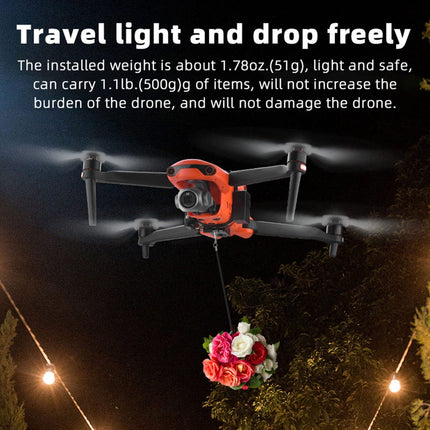 LICHIFIT Drone Airdrop sistēma EVO II Pro/II kāzu bildinājumu piegādes ierīcei Tālvadības pults metēja piederums