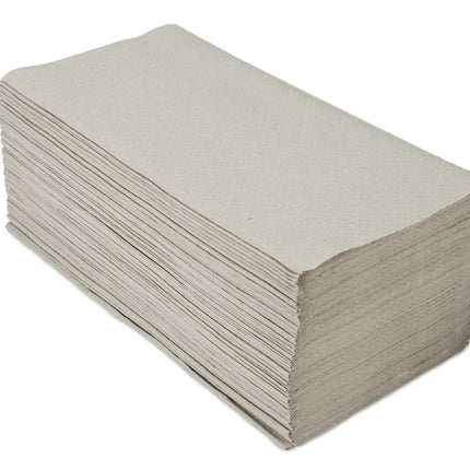 5000 HERRMANN papīra dvieļi Natural Premium, 1 slāņa, ZZ locījuma, 25x23 cm loksnes, pārstrādāti un videi draudzīgi – ​​Perfekti salocīti roku dvieļi dozatoriem 20x250 gab.