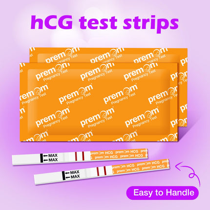 Premom 30 x grūtniecības tests agrīnai lietošanai. Īpaši jutīgs agrīnas grūtniecības tests: grūtniecības tests 10 mSV/ml - grūtniecības agrīna noteikšana 3 minūtēs - izdevīgs iepakojums 30 SST agrīna testa veikšanai.