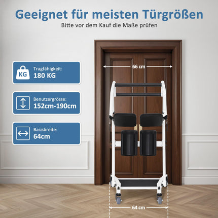 M MCombo pacientu pacēlājs stāvēšanai, palīdzības gulta senioriem, aprūpei un palīglīdzekļiem, pārvietošanas palīglīdzeklis 180 kg, staigāšanas palīglīdzeklis ratiņkrēslam 86 * 64 * 118 CM, STA446