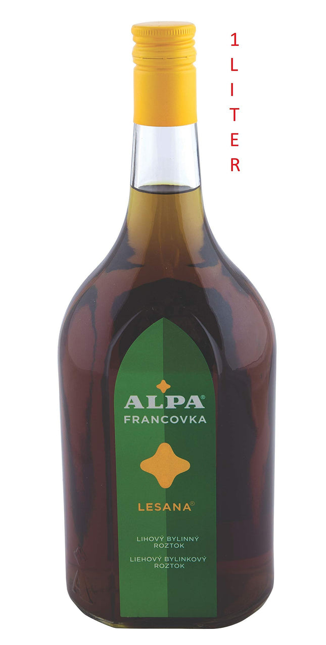 Vxoyo Alpa Francovka čehu alkoholisko augu tinktūra Franzbran (Alpa Lesna 1000 ml)