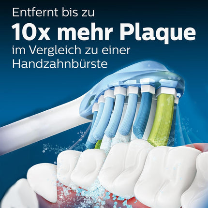Philips Sonicare Original C3 Premium Plaque Defense standarta Sonic zobu birstes galviņas — 4 iepakojumā, baltā krāsā (modelis HX9044/17)