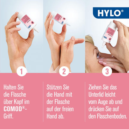 HYLO DUAL acu pilieni sausām acīm ar hialuronskābi un ektoīnu, 10 ml