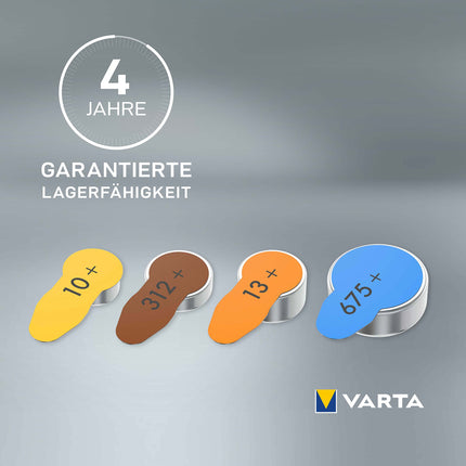 VARTA dzirdes aparātu baterijas, 312. tips, brūnas, 60 baterijas, uzglabāšanas iepakojums, barošana pēc pieprasījuma, bezvadu apstiprinājums, p 312 izmērs dzirdes aparātiem un dzirdes palīglīdzekļiem, ražotas Vācijā