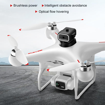 Drons ar 4K kameru, divkāršu WIFI, 2.4G, bezkontaktu žestu fotografēšana, šķēršļu noteikšana, optiskās plūsmas pozicionēšana, 6 asu žiroskops, bezgalvas režīms, dāvana pieaugušajiem un bērniem, melns, 2 baterijas