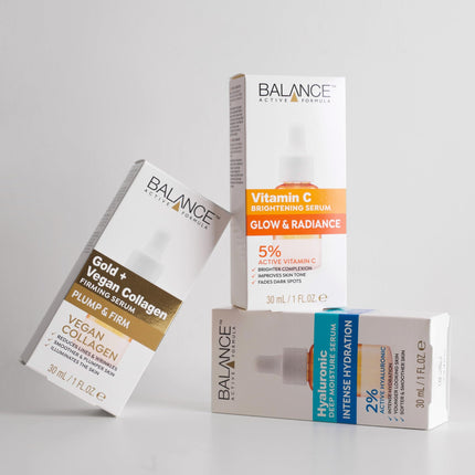 Balance Active Formula Hyaluronic dziļi mitrinošais serums - 2% hialuronskābe intensīvai mitrināšanai, smalko grumbiņu izlīdzināšanai, viegls un nelipīgs, starojošai ādai