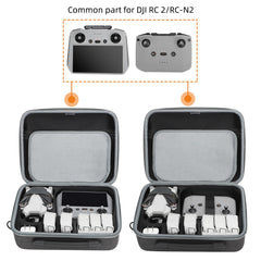 Hensych Mini 4 Pro pārnēsāšanas soma, cieta soma, ūdensnecaurlaidīga uzglabāšanas soma, RC piederumi, ceļojumu soma DJI Mini 4 Fly More Combo ar DJI RC 2/RC N2 dronu piederumiem (Hexapower daudzfunkcionāls komplekts)