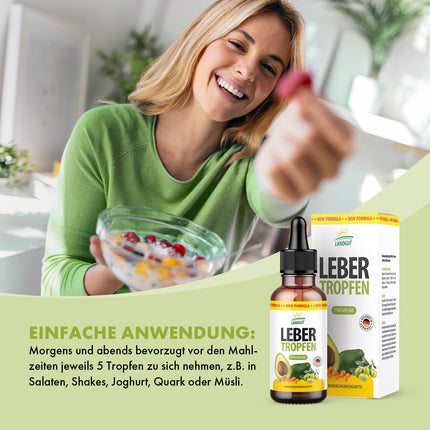 Landgut Leber pilieni | pagatavots no tīrām augu eļļām | piemērots sievietēm un vīriešiem | 30 ml saturs vienā pudelē 1x