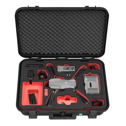 TomCase drona maciņš "Ready to Fly" DJI Air 3S Fly More Combo, Standard vai DJI RC 2 kontrolierim, akumulatora uzlāde maciņā, ūdensizturīgs ECO aizsargapvalks - ražots Vācijā
