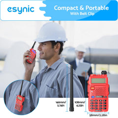 eSynic Professional uzlādējams UV5R rācijas 128 kanālu rācija