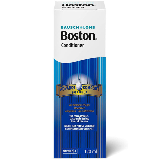 Bausch + Lomb Bausch and Lomb Boston Conditioner, kontaktlēcu uzglabāšanas šķīdums cietajām kontaktlēcām, viena pudelīte, 120 ml (1 iepakojums)
