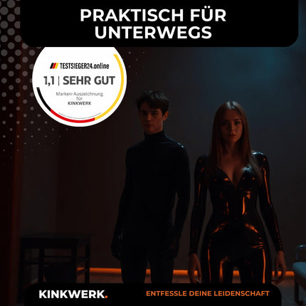 KINKWERK īpaši spīdīgs līdzeklis 250ml | Spīdīgs aerosols. Augstas spīduma lateksa kopšanas un pārsēju līdzeklis | Eļļa lateksam | Bez smaržas gumijas kopšana ar tīru silikona eļļu | Lateksa un gumijas kopšana intensīvam spīduma efektam