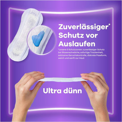 Always Discreet nesaturēšanas ieliktnīši sievietēm Small Plus, 40 gabali. Visaptveroša aizsardzība. Neticama diskrētums.