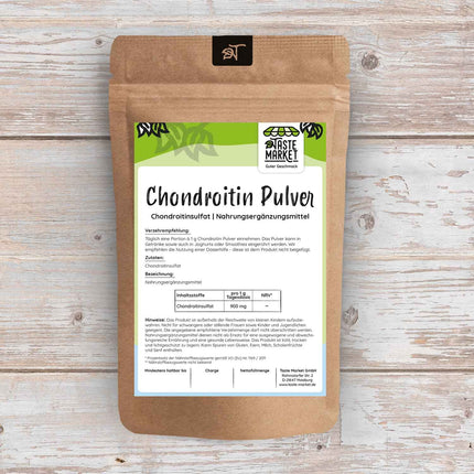 2 x 100 g hondroitīna pulveris | bez piedevām | smalki samalts | Hondroitīna sulfāts
