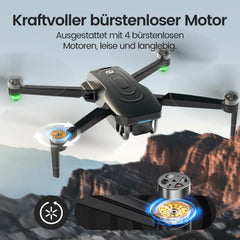 Holy Stone GPS drons ar 4K EIS kameru pieaugušajiem, HS175G RC kvadrokopters ar 60 minūšu ilgu lidojuma laiku, sekojiet man, bezsuku motors, apļveida lidojums, trajektorijas kameru droni iesācējiem, svars zem 249 g, C0
