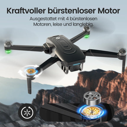 Holy Stone GPS drons ar 4K EIS kameru pieaugušajiem, HS175G RC kvadrokopters ar 60 minūšu ilgu lidojuma laiku, sekojiet man, bezsuku motors, apļveida lidojums, trajektorijas kameru droni iesācējiem, svars zem 249 g, C0