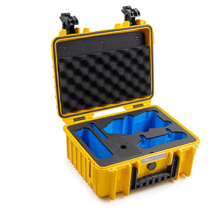B&amp;W āra pārnēsāšanas soma DJI Air 3, Air 3S un Fly More Combo droniem - Type 3000 Yellow - Ūdensizturīga saskaņā ar IP67 sertifikātu, putekļu necaurlaidīga, triecienizturīga un neiznīcināma