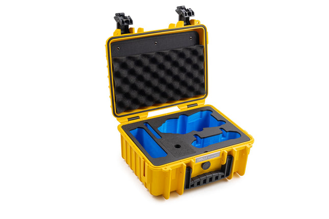 B&amp;W āra pārnēsāšanas soma DJI Air 3, Air 3S un Fly More Combo droniem - Type 3000 Yellow - Ūdensizturīga saskaņā ar IP67 sertifikātu, putekļu necaurlaidīga, triecienizturīga un neiznīcināma