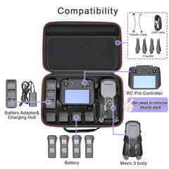 RLSOCO pārnēsāšanas soma DJI Mavic 3 Classic/Mavic 3 Fly More Combo/Cine Premium Combo — piemērota DJI RC Pro vai DJI RC kontrolierim, Mavic 3 korpuss, akumulatori, lādētājs, propelleri