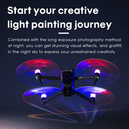 LICHIFIT LED gaismas propelleris DJI AIR 3 drona nakts lidojumam, zibspuldzes lāpstiņa, zema trokšņa līmeņa propelleru piederumi