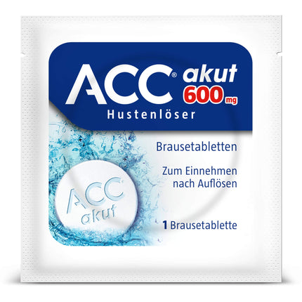 ACC acute 600 klepu nomācoša putojošā tablete, 20 gab.