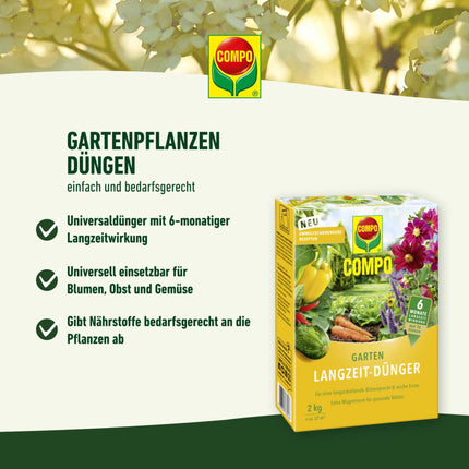 COMPO dārza ilgtermiņa mēslojums 2kg