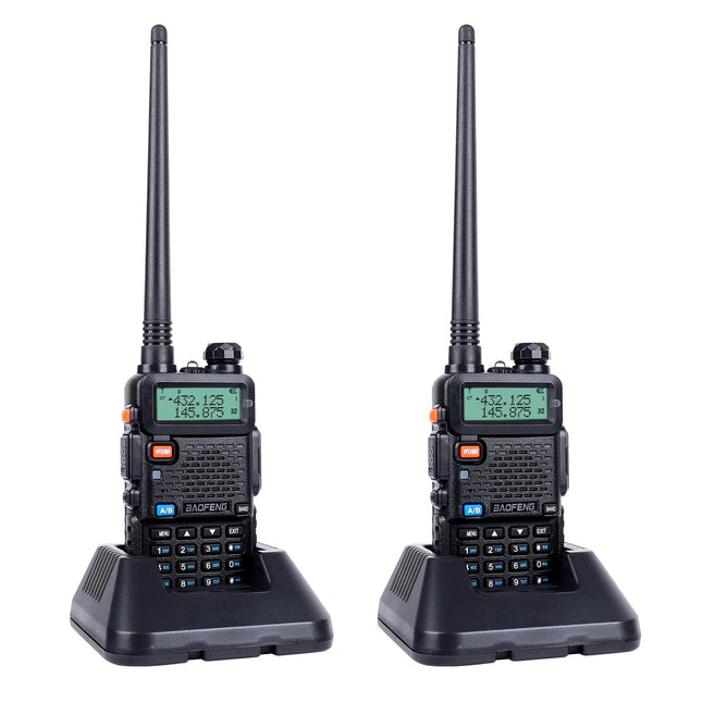 RKK rācija bez licences PMR446 16 kanālu rācija, radio diapazons 1-5 km, CTCSS/DCS rācija ar uzlādes staciju un austiņām (2 gab.)
