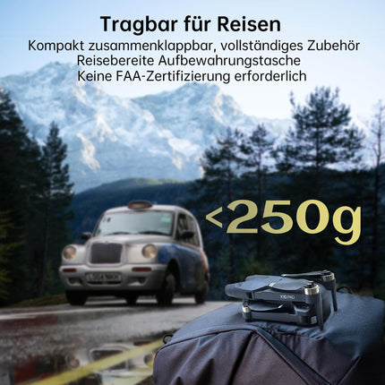 CHUBORY X10 PRO GPS drons ar 4K UHD kameru pieaugušajiem, 90 minūšu lidojuma laiks, 1000 metru vadības diapazons, automātiska atgriešanās, sekošanas režīms, bezsuku motors, 5G RC kvadrokopters iesācējiem