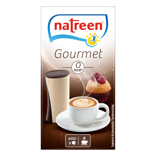 natreen® saldinātājs gardēžiem, galda dozators, bez kalorijām, cukura aizstājējs, 400 gabali