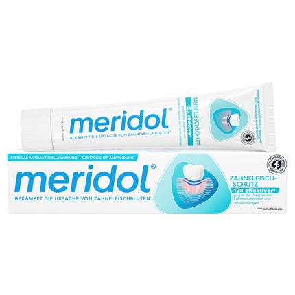 Meridol zobu pasta 2x75ml - Zobu pasta cīnās pret gingivītu, antibakteriāla iedarbība