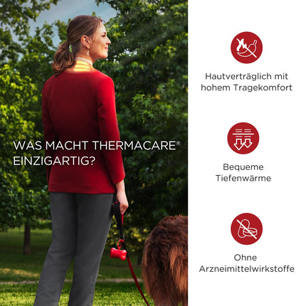 ThermaCare Neck, 6 gabali, sildoši plāksteri kaklam, plecam un plaukstas locītavai, efektīvi mazina kakla sāpes, oriģināls produkts no Angelini Pharma Vācijas