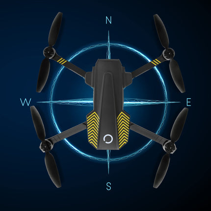 OVERMAX X-Bee 9.5 FOLD RC tālvadības drons ar 4K kameru, FPV WiFi Live, C0 klase, GPS, darbības rādiuss 600 m, akumulators 1820 mAh, lidojuma laiks līdz 22 minūtēm, ātrums līdz 40 km/h, LED diodes