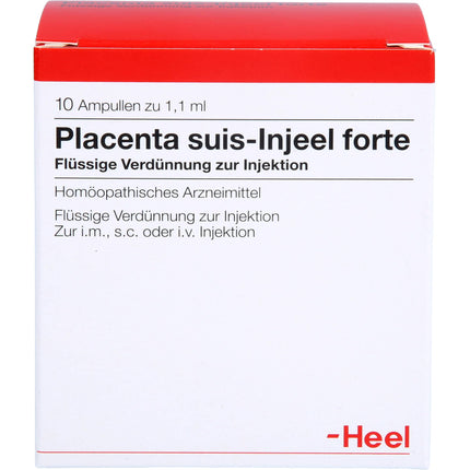 PLACENTA SUIS Injeel forte ampulas 10 gab