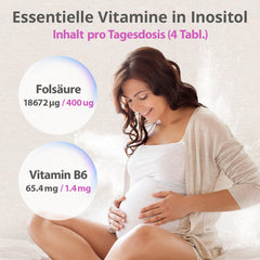 Effective Nature inozitola tabletes – mio- un D-hiro-inozitols optimālā attiecībā – ar 400 µg folskābes dienā – vegānas un bez piedevām – 120 tabletes