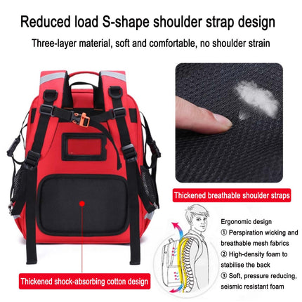 Ratiņkrēslu mugursoma, ratiņkrēslu soma aiz sēdekļa, lielas ietilpības ratiņkrēslu aksesuārs - ratiņkrēslu soma aiz sēdekļa - ar atstarojošu joslu medikamentu glabāšanai - tikai soma (C) (zila)